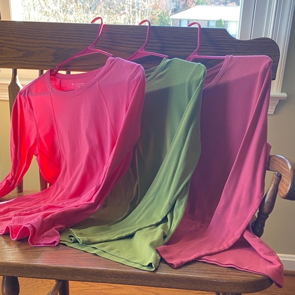 Sonoma Tops - 2 Sonoma Women's Tops in Green, and Red size XS. 1 Tek Gear in Pink size Small.